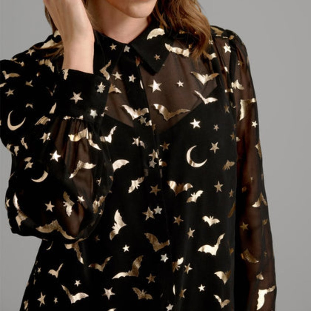 Modcloth Be Buzzworthy Button-Up Top